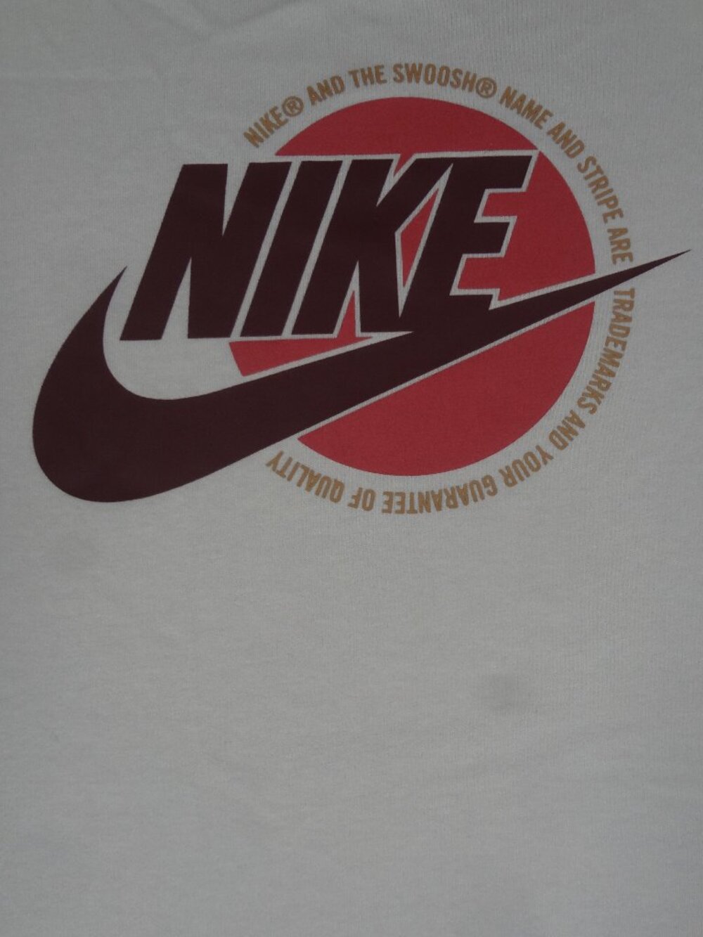 NIKE THE SWOOSH & THE NAME - MENS TAN BEIGE XL T-SHIRT M72